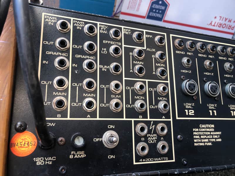 Peavey XR-1200 vintage 1979 powered mixing board(w/ Wood | Reverb