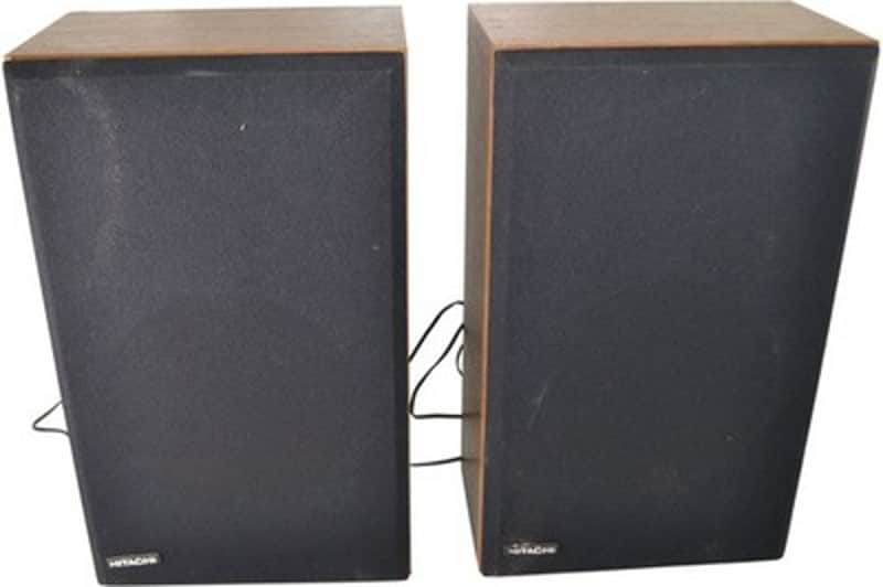 Hitachi SS 8280 Speaker System Vintage HiFi Audio Wooden Cabinets image 1