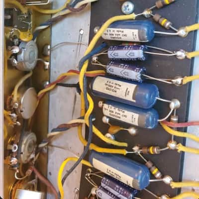 Fender Bandmaster 40-Watt 2-Channel Guitar Amp Head 1963 - 1967 - Black Panel image 13
