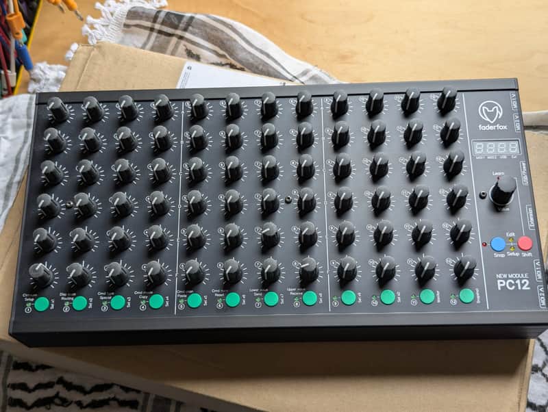 Fader Fox PC12 USB MIDI Pot Controller + Markable Faceplate and Accessories image 1