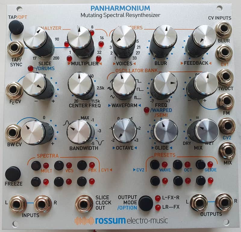Rossum Electro-Music Panharmonium Mutating Spectral Resynthesizer Eurorack Module - Silver image 1
