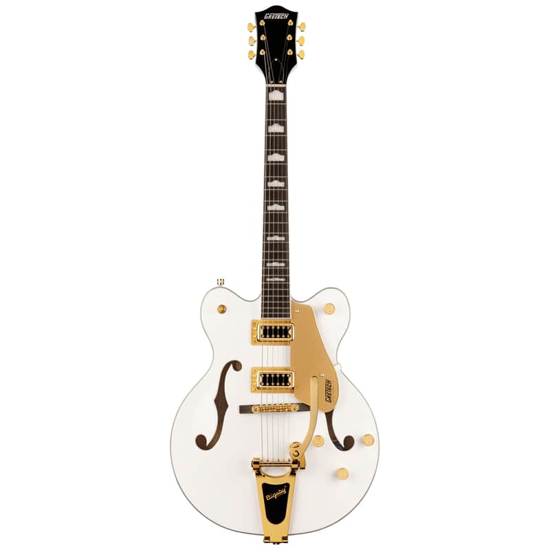 Gretsch G5422TG Electromatic Hollow Body Double-Cut with Bigsby/Gold Hardware, Snowcrest White image 1