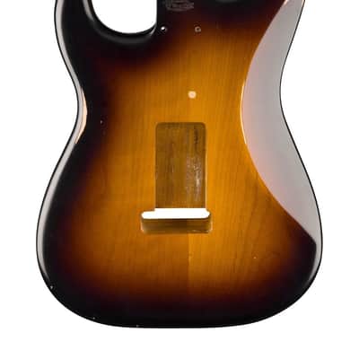 Genuine Fender ROAD WORN 50s Vintage Strat/Stratcoaster SSS Body, SUNBURST image 6