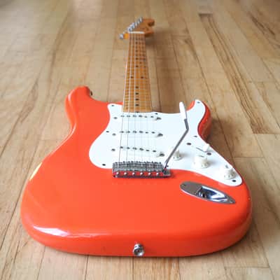 1983 Fender Stratocaster '57 Reissue Fullerton American Vintage Fiesta Red w/ohc, Hangtags image 9