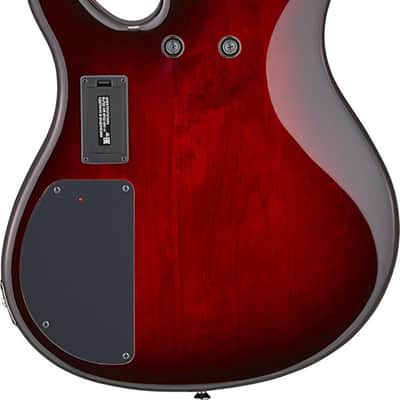 Yamaha TRBX604FM 4-String Bass Guitar, Rosewood Fingerboard, Dark Red Burst image 3