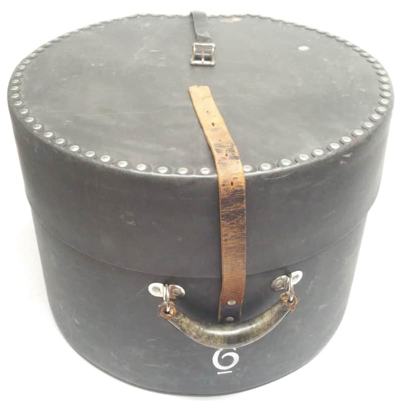 *Leedy 12-14x16"Floor Tom Drum Tenor Hard Shell Drum Fiber Case Vintage 40s USA* image 1