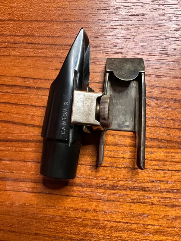 Lawton Plain Number 9 Hard Rubber Alto Saxophone Mouthpiece image 1