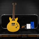 2015 Gibson Les Paul Special DC Double Cut 100th Anniversary - Trans Yellow | USA Limited Edition DiMarzio Virtual P90 Pickups 45.7mm Brass Nut 3.4kg | CoA OHSC