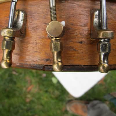 Slingerland Tenor Banjo, 1920's, 17 Fret, 10 3/4" Head, Tone Ring, Fancy Inlays image 7