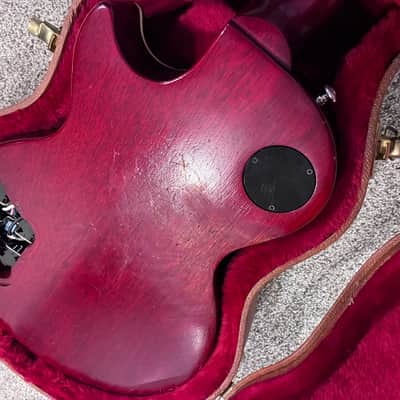 2019 Gibson Les Paul Traditonal Pro V Relic Satin Wine Red image 3