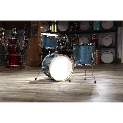 Canopus Yaiba 3pc Bop Drum Set Indigo Matte Lacquer image 2