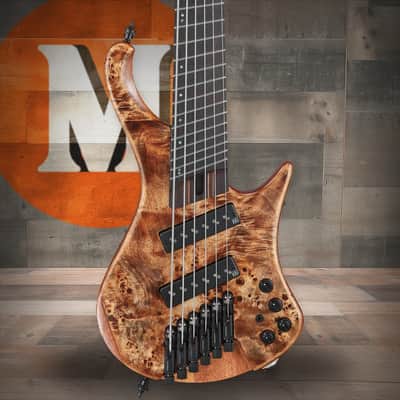 Ibanez EHB Ergonomic Headless Bass 6 String w/Bag Multi scale - Antique Brown Stained Low Gloss (EHB1506MSABL) image 1