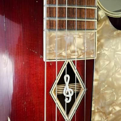♫ 1962 HOFNER 464 rare PICKUP VERSION ! image 4