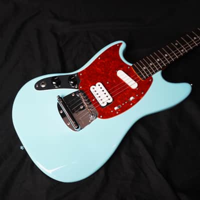 Fender Japan KC-MG/LH Sonic Blue “Sky-Stang I” – Kurt Cobain Nirvana Mustang LH MOD w/ Limited Record image 1