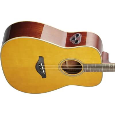 Yamaha FG-TA TransAcoustic Dreadnought Acoustic-Electric Guitar w/ Chorus and Reverb - Vintage Tint image 5