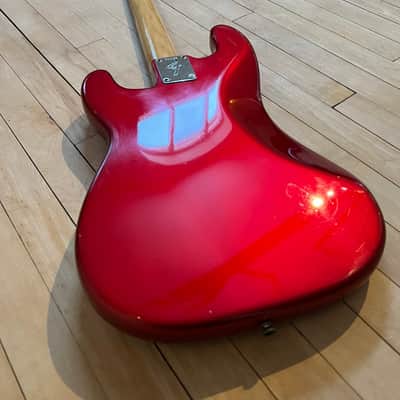 1972 Fender Precision Bass with Rosewood Fretboard Candy Apple Red image 6