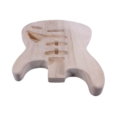 Electric Guitar Body Blank for Customization- Unfinished Paulownia Guitar Body for Luthiers, Soild Wood Lightweight image 5