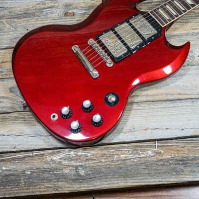 Gibson Custom SG Standard Fat Neck 3-Pickup - Sparkling Burgundy image 8