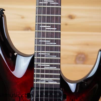 Schecter Omen Elite-6 - Black Cherry Burst image 3