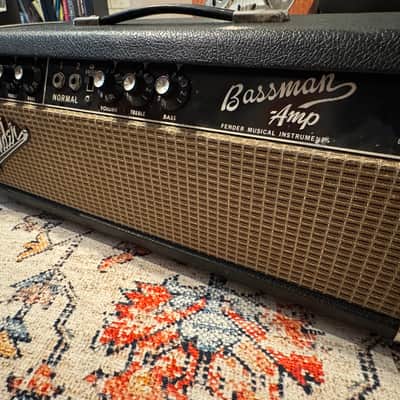 Fender Bassman 1966 2-Channel 50-Watt Guitar Amp Head 1964 - 1967 - Black Panel image 1