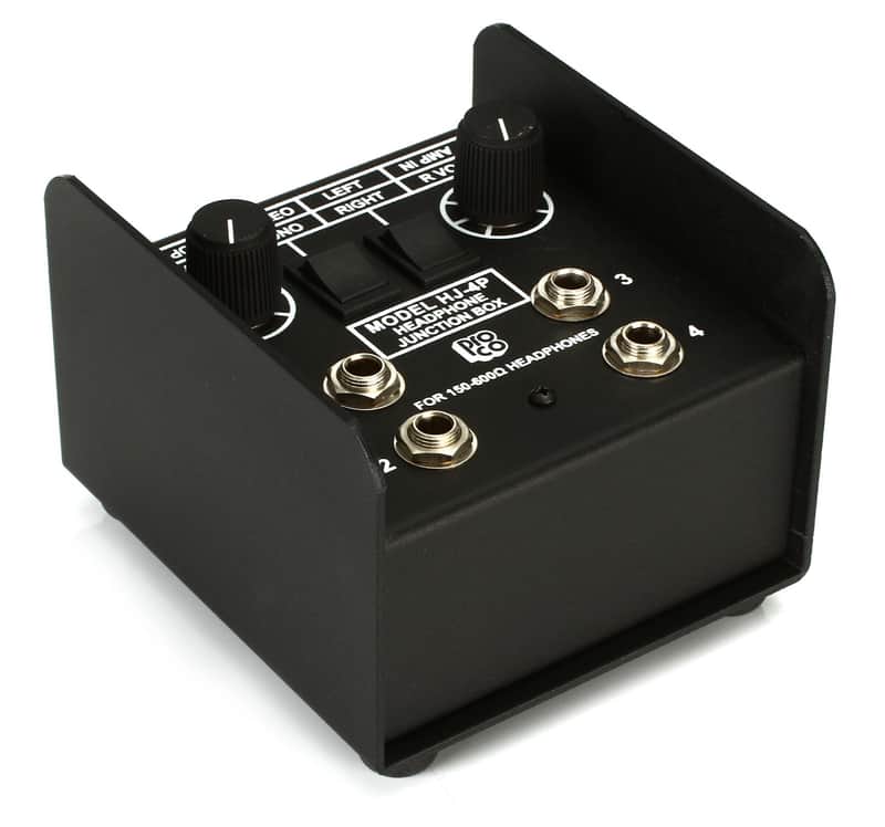 Pro Co HJ4P 4-channel Headphone Junction Box image 1