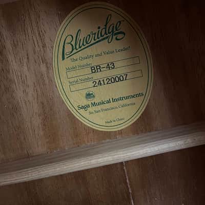 Blueridge BR-43 Contemporary Series 000 Guitar - Natural image 4