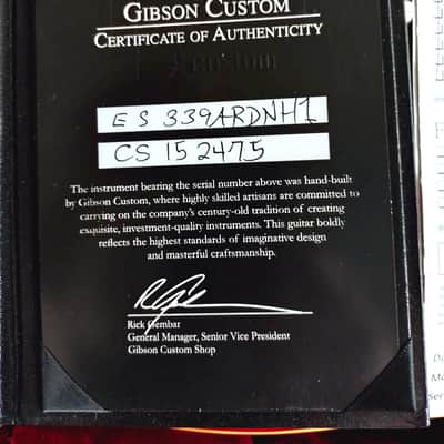 Gibson ES-339 Custom Shop 2011 - Cherry Red Gloss imagen 9