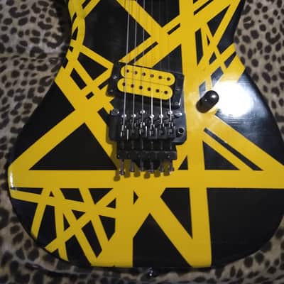 Kramer ,80,S Maple Body Yellow Bumble Bee Striped Paint Job Charvel Japan Neck image 1