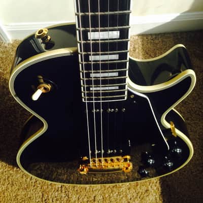 Edwards  E-LP-105CD/P Les Paul Custom Black Beauty Gibson '54 Reissue By ESP Gold Hardware inc Gigbag FREE SHIPPING! image 9