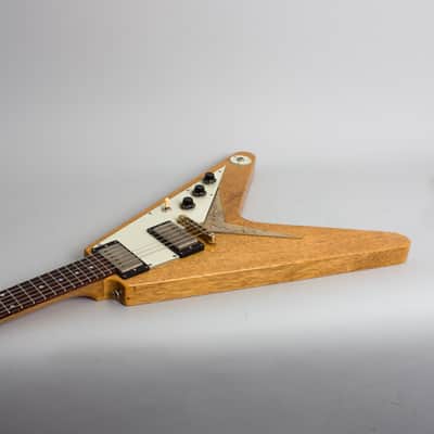 Echopark  Albert 58 Flying V Solid Body Electric Guitar (2017), ser. #XX-020/EL-1370, original brown tolex hard shell case. image 7