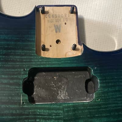 2013-14 Mexico Charvel San Dimas 2H Trans Blue Flame Guitar Body Floyd Ready (Excellent) image 9
