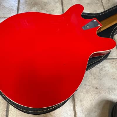 1967 Coral Vincent Bell Firefly Red Danelectro image 9