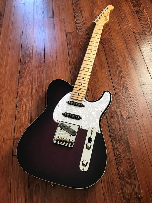 Baroness Custom G&L ASAT - Classic 'S' - 2015 - w/ Custom "Purple Burst" Stain image 1