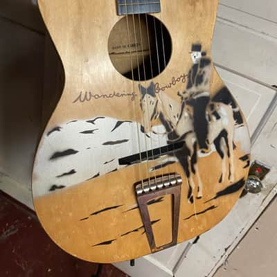 R.S. Williams built RARE "Wandering Cowboy" 1950s stencil guitar Hensel made in Canada image 4