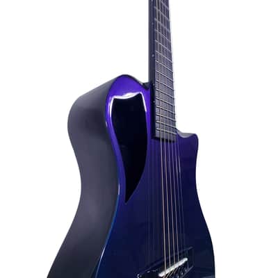 Journey Instruments OF660BP Stylized 00 Body Shape 6-String Travel Acoustic Guitar w/Gig Bag & Pickup image 4