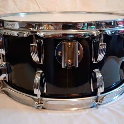 Immagine LUDWIG VINTAGE INDEPENDENT SUSPENSION (COLISEUM STYLE) SNARE DRUM 70's CUSTOM - AGED PIANO BLACK WRAP - FREE SHIP TO C-USA! - 7
