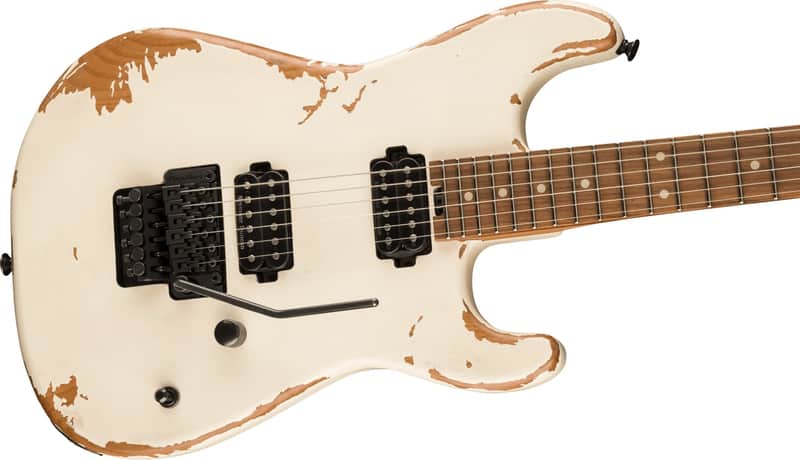 SPECIAL ORDER! Charvel Pro-Mod Relic San Dimas Style 1 HH FR PF guitar Weathered White image 1
