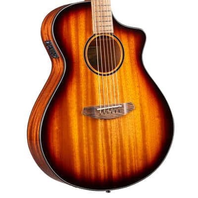 Breedlove Discovery S Concert Edgeburst CE Acoustic-Electric Guitar - African Mahogany image 2