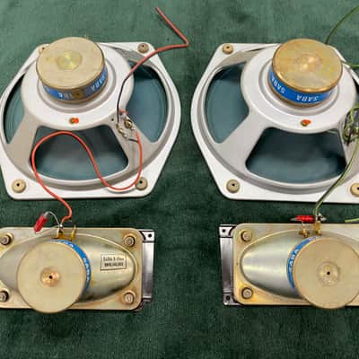 Pair of Saba Green Cone Woofers and Tweeters 5 Ohm Version in Excellent + Cond. image 4