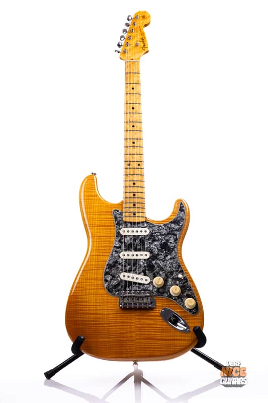 希少 Fender Custom Shop Stratocaster FMT Fender Custom Shop 1954 FMT Stratocaster 1996 - Natural Flame