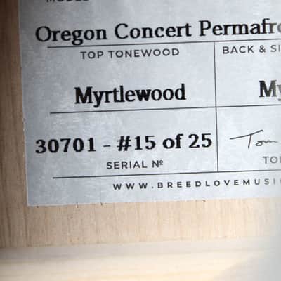 Breedlove Oregon Concert Permafrost CE LTD Acoustic Electric Guitar #15 of 25 image 6