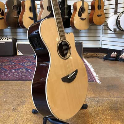 Yamaha APX600 Thinline Cutaway Acoustic-Electric Guitar Natural image 2