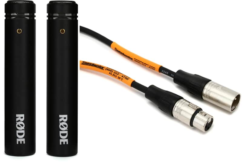 Immagine Rode M5 Small-diaphragm Condenser Microphone - Matched Pair Bundle with Pro Co EXM-3 Excellines XLR-XLR Patch Cable - 3 foot - 1
