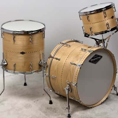 Craviotto 22/13/16" Custom Shop Solid Maple Drum Set - Maple Inlay Bild 4