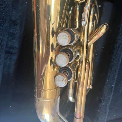 Blessing brand Marching Baritone Horn with case and mouthpiece, Made in USA image 5
