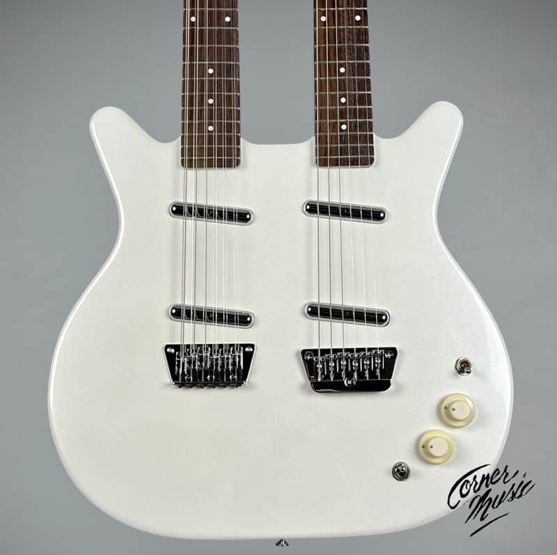Danelectro Doubleneck 6-String/12-String 2024 - White Pearl image 1