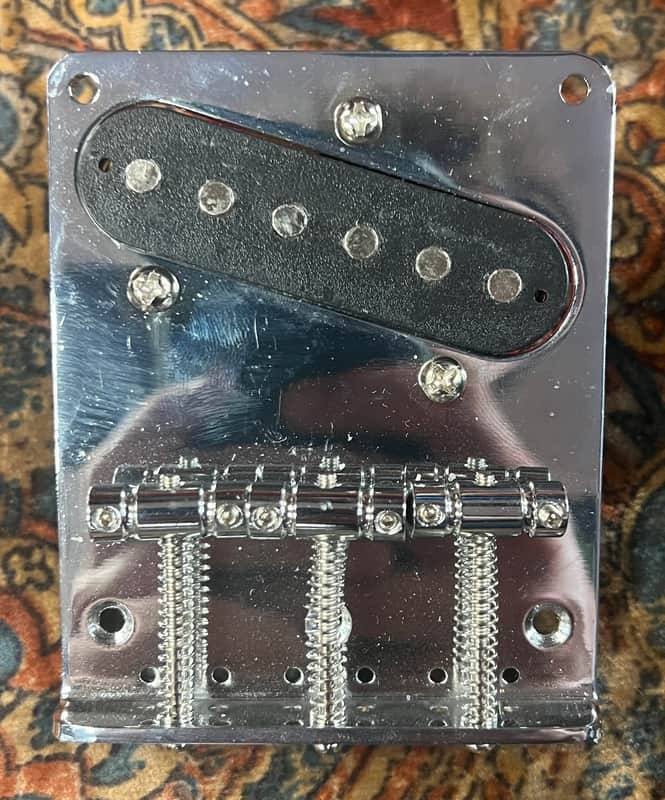 SGM Loaded Tele Bridge Plate, Vintage Saddles image 1