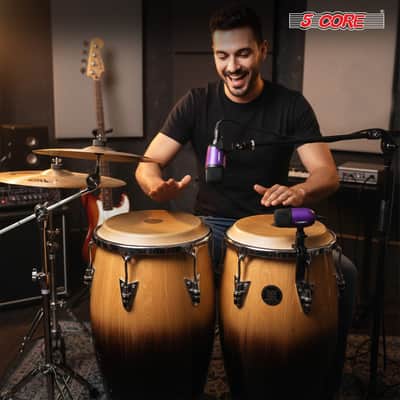 5Core Conga Mic Snare Tom Microphone Drum Kit Condenser XLR Instrument Mics image 9