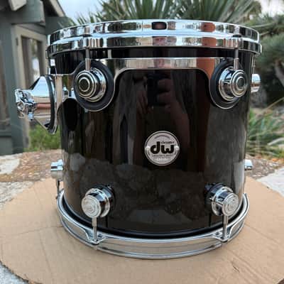 DW Collectors Piano Black Maple 13 x 11 Tom Drum Collector's - EXCELLENT image 2