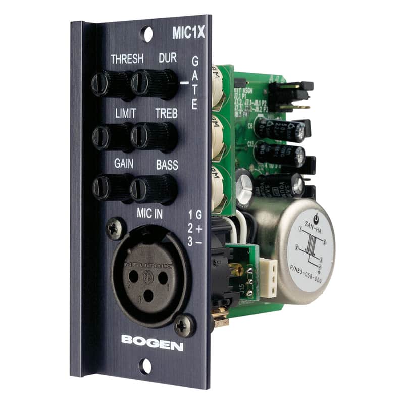 Bogen MIC1X Microphone Input Module with XLR Connection (for Bogen Matrix Systems) image 1